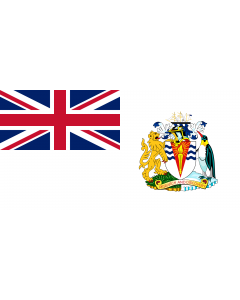Fahne: Flagge: British Antarctic Territory | Territoire antarctique britannique | Territorio antartico britannico | Bryttisca Antarctisca Landscipes | Tiriogaeth Brydeinig yr Antarctig | The Breetish Antarctic Territory