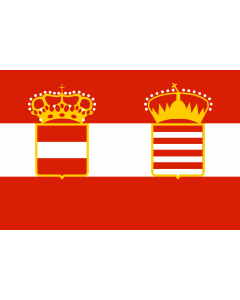 Fahne: Flagge: Naval Ensign of Austria Hungary 1918