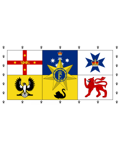 Fahne: Flagge: Royal Standard of Australia  1962–2022 | Queen Elizabeth II s personal flag for Australia