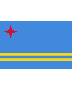 Fahne: Flagge: Aruba