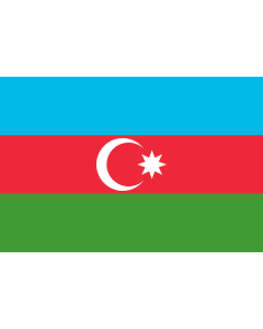 Fahne: Flagge: Aserbaidschan