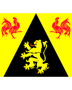 Fahne: Flagge: Wallonien Brabant
