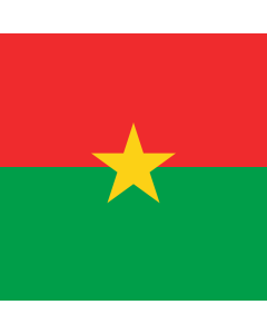 Fahne: Flagge: Presidential Standard of Burkina Faso