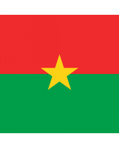 Fahne: Flagge: Presidential Standard of Burkina Faso