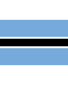 Fahne: Flagge: Botswana