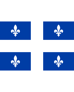 Fahne: Flagge: Québec