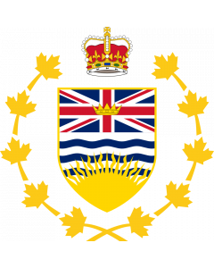 Fahne: Flagge: Crest of the Lieutenant Governor of British Columbia