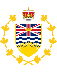 Fahne: Flagge: Crest of the Lieutenant Governor of British Columbia