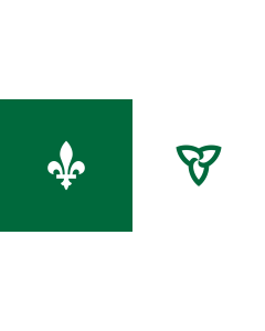 Fahne: Flagge: Franco-Ontarian | W Franco-Ontarian Flag Ontario, Canada