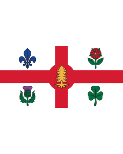 Fahne: Flagge: Die Fahne der Stadt Montreal, Kanada
