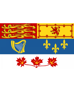 Fahne: Flagge: Royal Standard of Canada | Reine Élisabeth II pour son usage personnel au Canada  1962–actuel