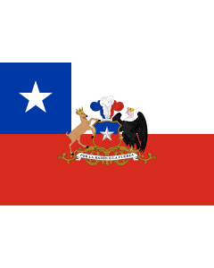 Fahne: Flagge: President of Chile | Presidential flag of the Republic of Chile | Presidencial de la República de Chile | Presidencial da República do Chile