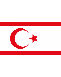 Fahne: Flagge: Turkish Republic of Northern Cyprus