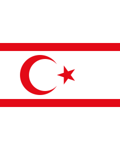 Fahne: Flagge: Türkischen Republik Nordzypern