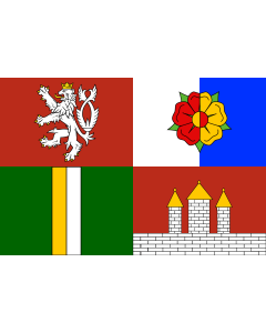 Fahne: Flagge: Südböhmische Region