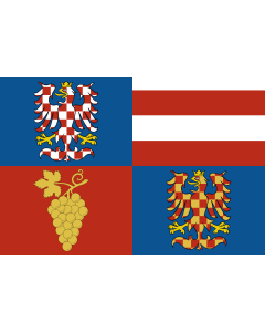 Fahne: Flagge: Südmährische Region