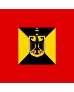 Fahne: Flagge: Amtschef Marineamt 1995-2004 Bundeswehr