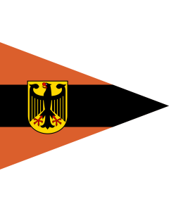 Fahne: Flagge: Bataillonskommandeur Streitkräftebasis Feldjäger Bundeswehr 2004