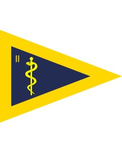 Fahne: Flagge: Befehlshaber Sanitätskommando II Bundeswehr seit 2004