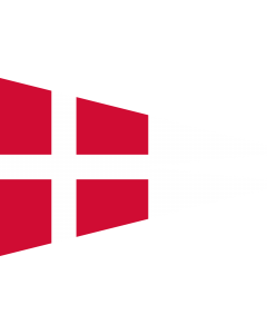 Fahne: Flagge: Naval Rank Flag of Denmark - Chief of Squadron | Danish naval rank flag for the Chief of Squadron | Eskadrechefsstander