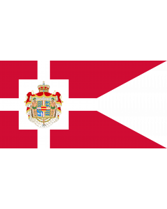 Fahne: Flagge: Royal Standard of Denmark | Det danske kongeflag