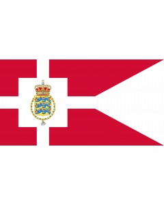 Fahne: Flagge: Standard of the Crown Prince of Denmark | Det danske tronfølgerflag  bruges af H