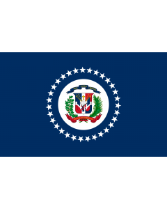 Fahne: Flagge: Naval Jack of the Dominican Republic