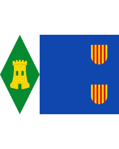 Fahne: Flagge: Torrijo del Campo | Torrijo del Campo De paño azul