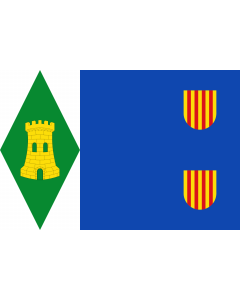 Fahne: Flagge: Torrijo del Campo | Torrijo del Campo De paño azul