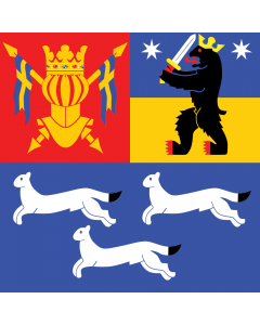 Fahne: Flagge: West Finnland