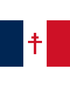 Fahne: Flagge: Free France  1940-1944 | Used by the Free French Forces during the Second World War