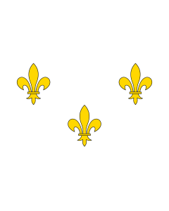 Fahne: Flagge: Royalist France | The  White  Royal Banner of France or  Bourbon Flag  was used in New France