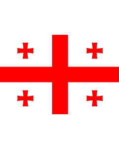 Fahne: Flagge: Georgien