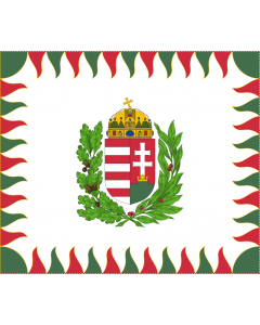 Fahne: Flagge: War Flag of Hungary | Colour for brigades | Oficiala milita armea flago de Hungario | 1990 M