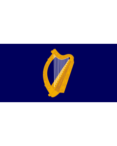 Fahne: Flagge: President of Ireland | Presidential Flag of Ireland with alternate official state harp design