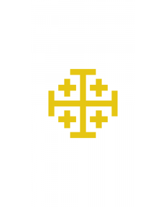 Fahne: Flagge: Kingdom of Jerusalem | Second Banner of the Kingdom of Jerusalem  from 1162 | Σημαία του Βασιλείου της Ιερουσαλήμ | דגל ממלכת ירושלים | Regni Hierosolymitani