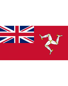 Fahne: Flagge: Civil Ensign of the Isle of Man | Civil ensign of the Isle of Man | Civil de la Isla de Man | Corrillagh brattagh Ellan Vannin