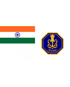 Fahne: Flagge: Naval Ensign of India