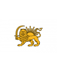 Fahne: Flagge: Fath Ali Shah | Persian diplomatic flag introduced by Fath Ali Shah