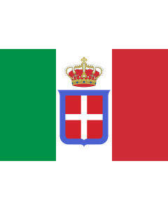 Fahne: Flagge: Italy  1861-1946  crowned | It is easy to put a border around this flag image