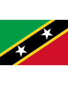 Fahne: Flagge: St. Kitts und Nevis