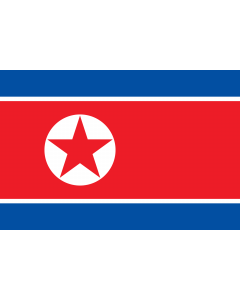 Fahne: Flagge: Korea (Demokratische Volksrepublik) (Nordkorea)