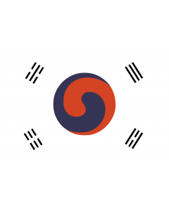 Fahne: Flagge: Korea 1882 | 1882 version of the flag of Korea