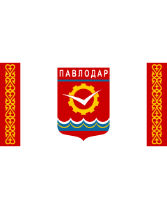 Fahne: Flagge: Pavlodar | Pavlodar, Kazakhstan