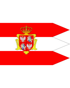Fahne: Flagge: Rzeczypospolitej Obojga Narodow ogolna | Royal banner  not a flag  of the Polish-Lithuanian Commonwealth  during the reign of the House of Vasa   1587-1668  but without any symbols of the House of Vasa and Polish-Swedish personal union | Ch