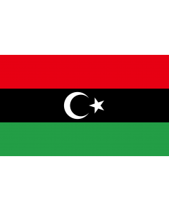 Fahne: Flagge: Libyan protesters flag  observed 2011 | Variant observed to be used by some Libyan rebels against Ghaddafi on TV news reports etc