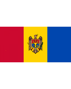 Fahne: Flagge: Moldova, reverse | Republicii Moldova, revers