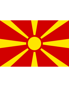 Fahne: Flagge: Republik Mazedonien