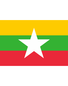 Fahne: Flagge: Myanmar (Burma)
