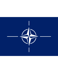 Fahne: Flagge: Organisation des Nordatlantikvertrags/ North Atlantic Treaty Organization  NATO